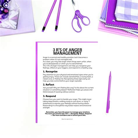 Anger Management Worksheets For Teens