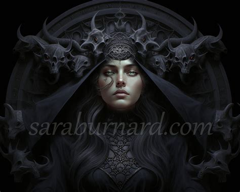 Black Moon Lilith Digital Download Fantasy Art Astrology Zodiac Ai Art