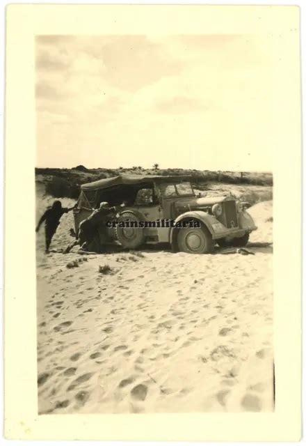 ORIG FOTO DAK Horch Kfz 15 Einheits Pkw Kübelwagen in Afrika EUR 7 99