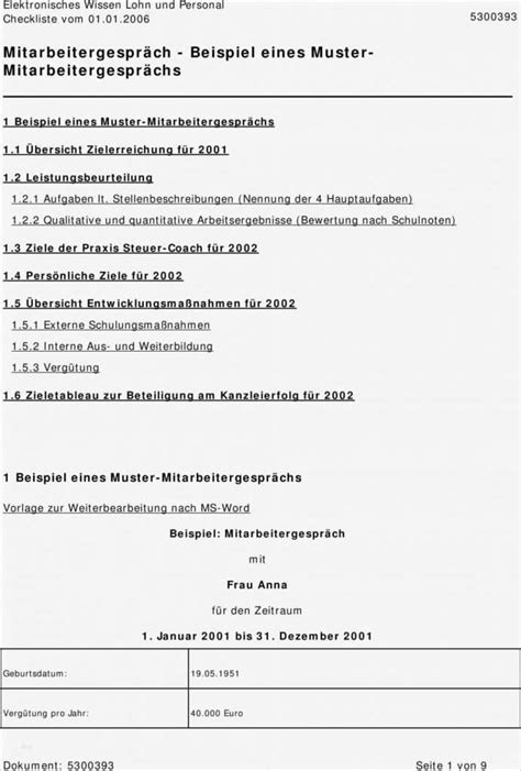 Mitarbeitergespräch Vorlage Schön Mitarbeitergespräch Beispiel Eines