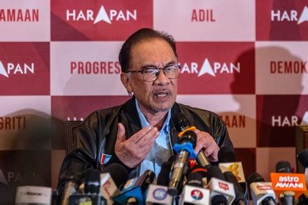 Malaysias Opposition Leader Anwar Ibrahim Chairman Editorial Stock