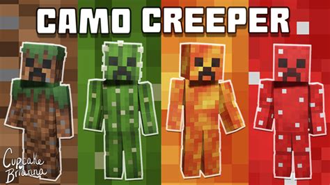 Camo Creeper Skin Pack by CupcakeBrianna (Minecraft Skin Pack ...