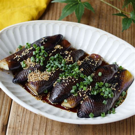 フライパンで！焼きなすのにんにくダレ和え Macaroni