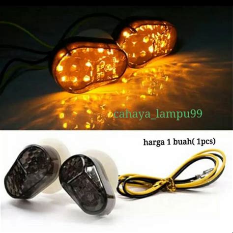 Jual LAMPU LED SEIN TEMPEL SEN TEMPEL LED MINI UNIVERSAL MOTOR