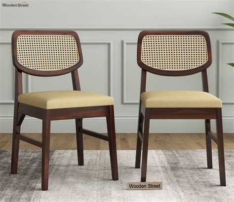 Buy Trois Dining Chairs - Set of 2 (Walnut Finish) at 28% OFF Online ...