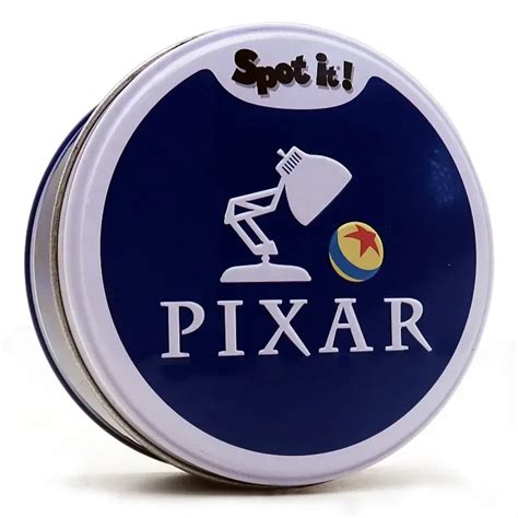 Spot It Pixar Dobble Card Game Toys Iron Box Cartas Divers O Fam Lia