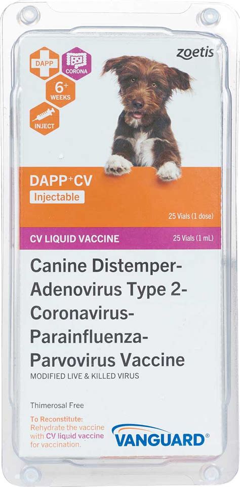 Vanguard Plus 5cv Dog Vaccine Zoetis Animal Health Dog Vaccines