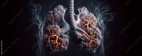 Anatomy of the Human Lung: Medical Illustration of Lung Cancer, Lung ...