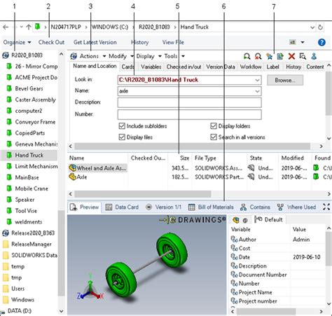 Search View 2020 Solidworks Pdm Help