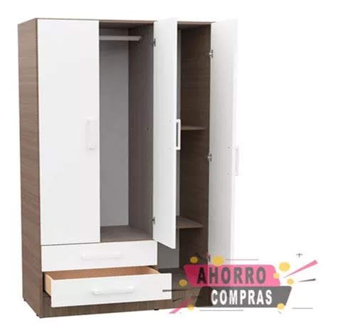 Ropero Placard Puertas Cajones Melamina Nordico Moderno En Venta En