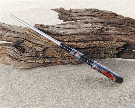 Fire Elemental Wizard Wand Wood Magic Wand Fantasy Wand Etsy