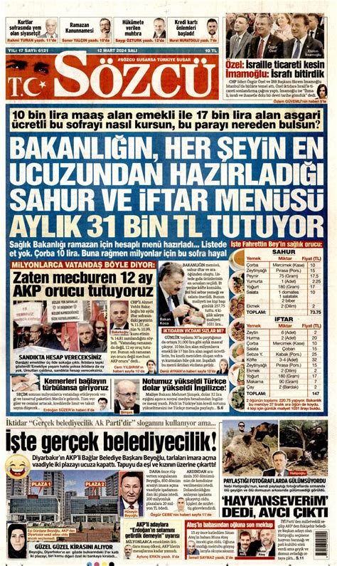 S Zc Gazetesi S Zc Man Et Oku Haberler Mart