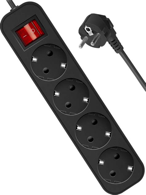 Сетевой фильтр Defender G450 5м с выключателем 4 розетки Black: купить ...