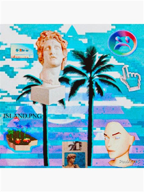 Tribute To Vaporwave Sticker By Paulat376 Redbubble