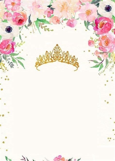 Invitaciones De Coronas Princesas Para Cumplea Os