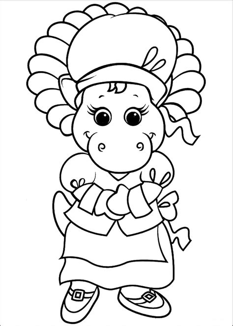 Baby Bop Coloring Pages