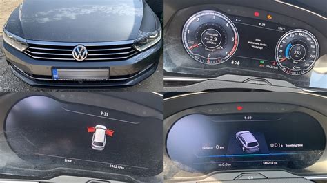 VW Passat B8 2016 Reparatie Ceasuri Digitale Error Eroare Front Assist