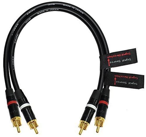 Buy 1 Meter RCA Cable Pair Made With Canare L 4E6S Star Quad Audio