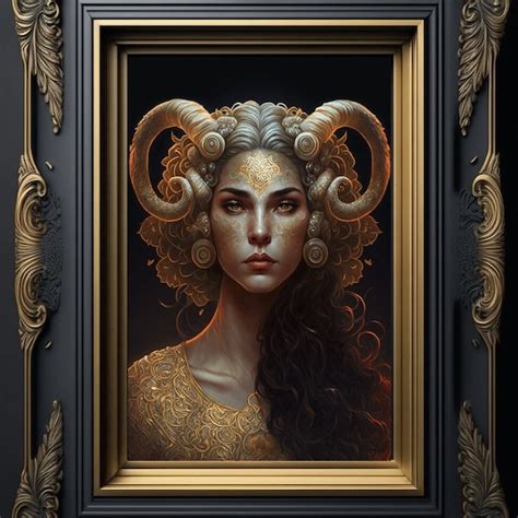 Aries Woman Art Etsy