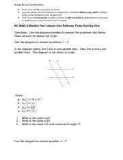 Nc Math Module Two Lesson One Pathway Three Activity One Pdf Google