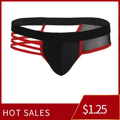 Mens Hollow Out Strap Underwear One Size Mesh Backless Bikini G String Panties Men Gay Sexy