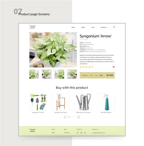 Online Store of Houseplants on Behance