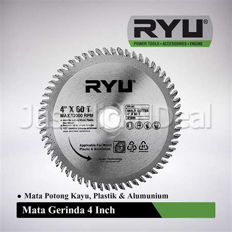 Jual Ryu Multi Cutter Inch T Mata Gerinda Potong Kayu