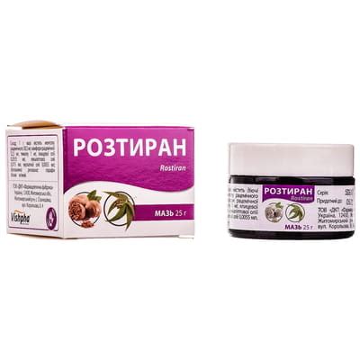 Розтиран мазь банка 25 г (4820030090330) ДКП фармацевтическая фабрика ...