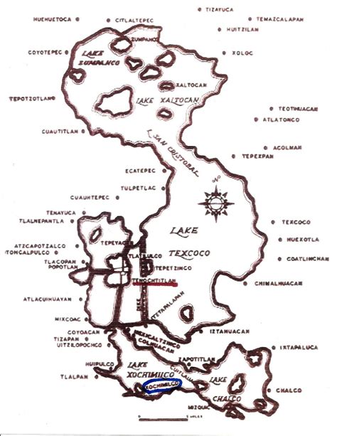 map of xochimilco 2