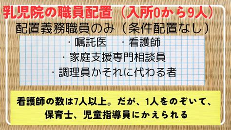 保育士試験・社会的養護《乳児院の職員配置を覚えよう！》 Youtube