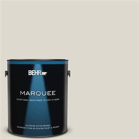 Behr Marquee Gal Mq Ginger Sugar Satin Enamel Exterior Paint