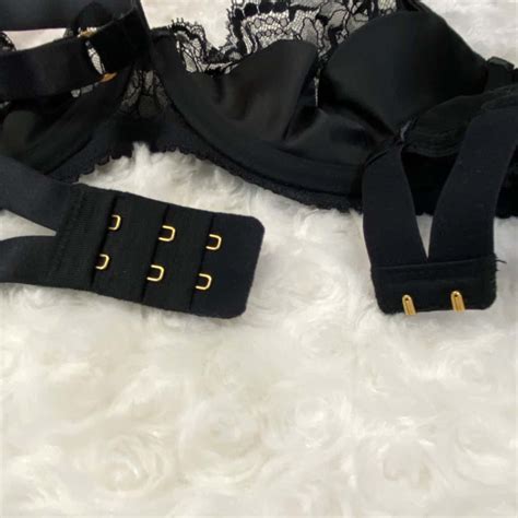 Dita Von Teese Womens Underwire Bra Size 14D Black Nude S