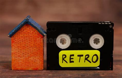 Music Cassette Tape with Label Retro. Stock Image - Image of retro ...