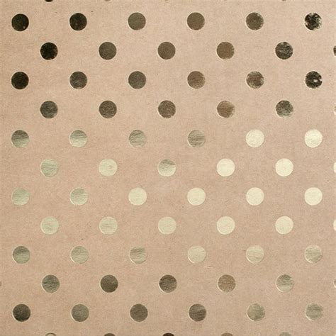 Kraft Foil Dot 12x12 Bazzill Trends The 12x12 Cardstock Shop