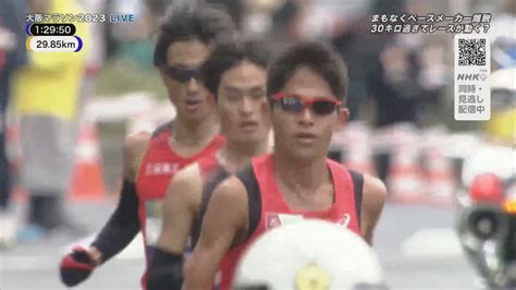 Nhkスポーツ On Twitter 【速報】 大阪マラソン🏃🏻‍♂️ 30km付近 マラソン123回目の 川内優輝 選手が 得意の下りを使って飛び出す！ 📺総合とnhkプラスでlive