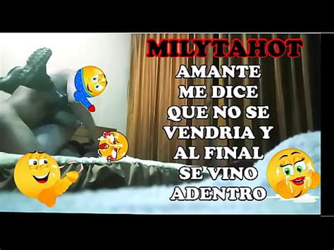 AMANTE ME LO HACE SIN CONDÓN Y NOSE PUDO CONTROALR POR MI RICA VAGINA Y SE VINO DENTRO DE MI