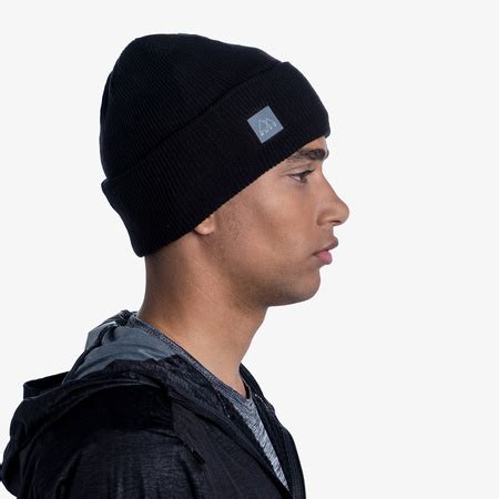 Czapka BUFF Crossknit Hat SOLID BLACK Buff Pl