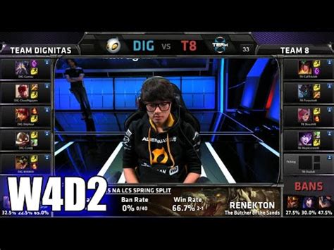 Dignitas Vs Team 8 S5 NA LCS Spring 2015 Week 4 Day 2 DIG Vs T8