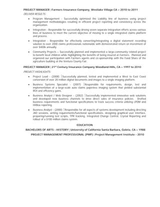 Tony Adamski Resume Pdf