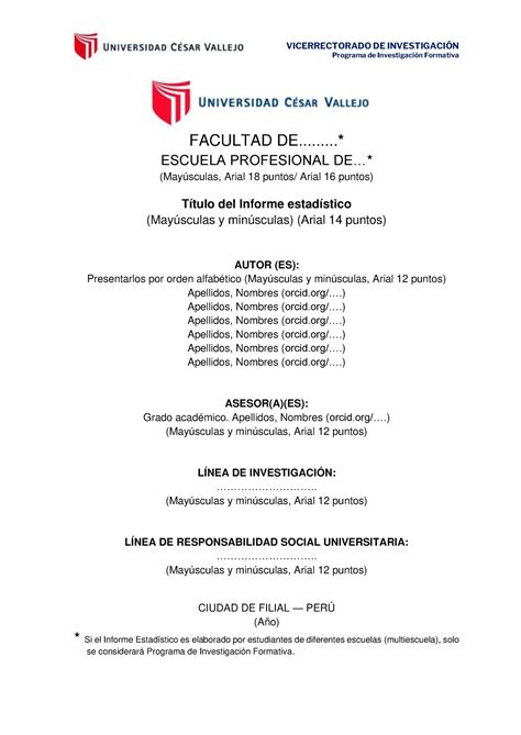 GUÍA Informe Estadístico Técnicas e Instrumentos para la