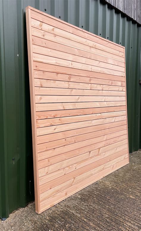 Douglas Fir Slatted Timber Fence Panels Solidwoodfencing