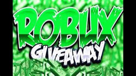 Free Robux Giveaway Youtube