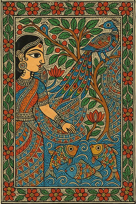 madhubani painting designs madhubani paintings