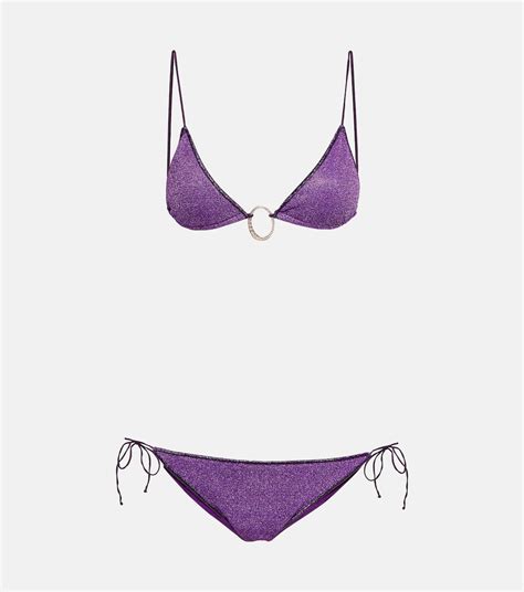 Lumiere Bikini Set In Purple Oseree Mytheresa