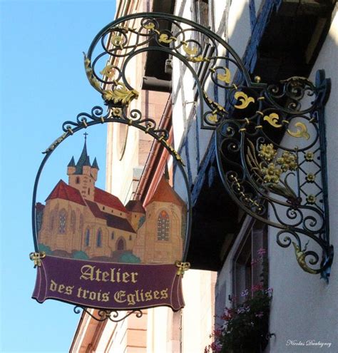 Belles Enseignes D Alsace Shop Signs Picturesque Tourist Attraction