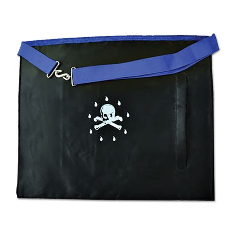 Funeral Master Mason Masonic Apron Blue White Tme Apr