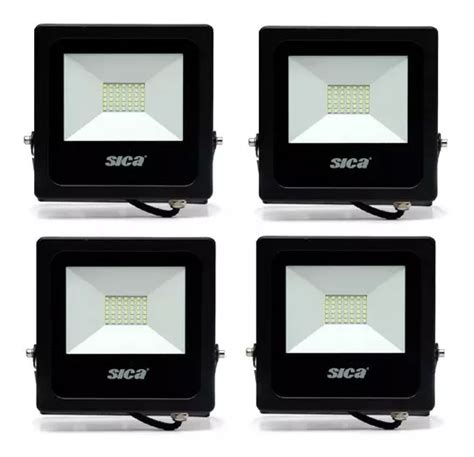 Pack X Reflector Proyector Led Sica W Intemperie Fria