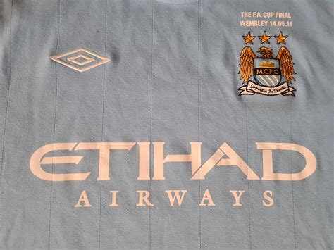 Manchester City Home Football Shirt Sponsored By Etihad