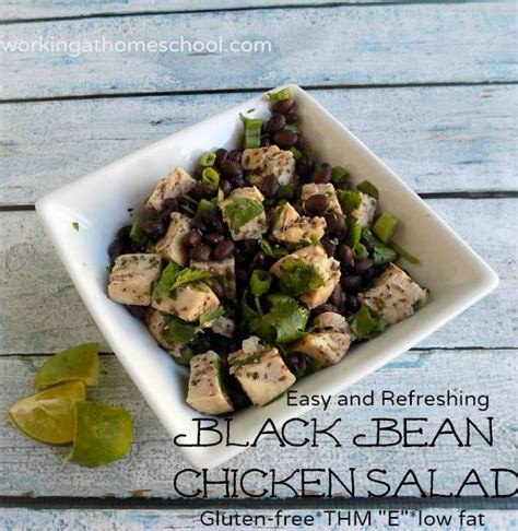 Easy Gluten Free Black Bean Chicken Salad Recipe Trim Healthy Mama Salads Healthy Healthy