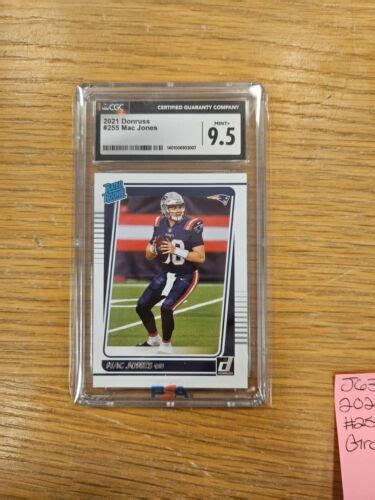 2021 Donruss 255 Mac Jones Rated Rookie Sports Trading Card PSA Graded